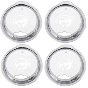4-pack Polar Camel 30oz Replacement Tumbler Lid Clear Straw Hole Fits Yeti 30 oz